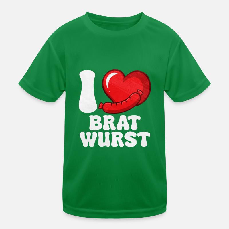 Bratwurst als Geschenk Kinder Funktions-T-Shirt