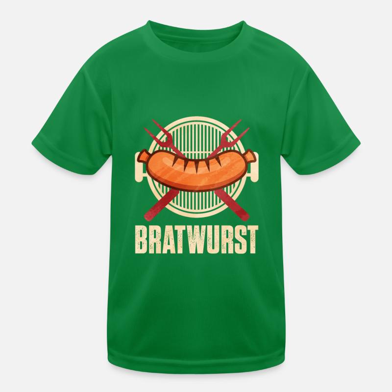 Bratwurst als Geschenk Kinder Funktions-T-Shirt
