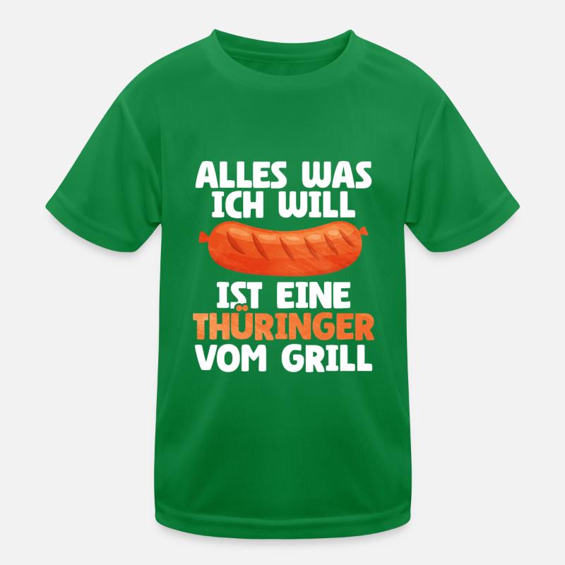 Bratwurst als Geschenk Kinder Funktions-T-Shirt