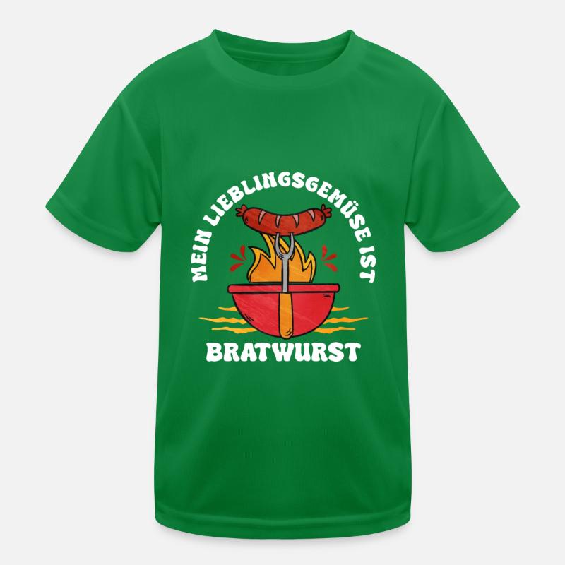 Bratwurst als Geschenk Kinder Funktions-T-Shirt