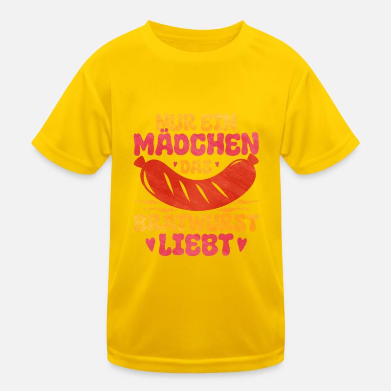 Bratwurst als Geschenk Kinder Funktions-T-Shirt