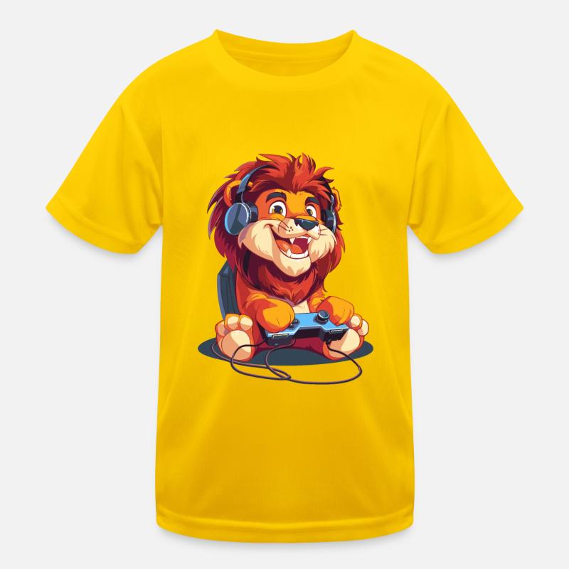 Lions Video Game Kids Functional T-Shirt