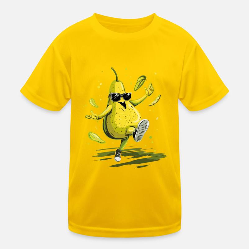 Birne Kinder Funktions-T-Shirt
