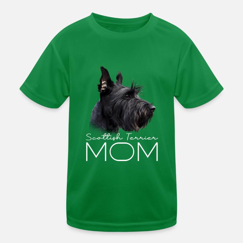 Scottish Terrier Mom Kids Functional T-Shirt