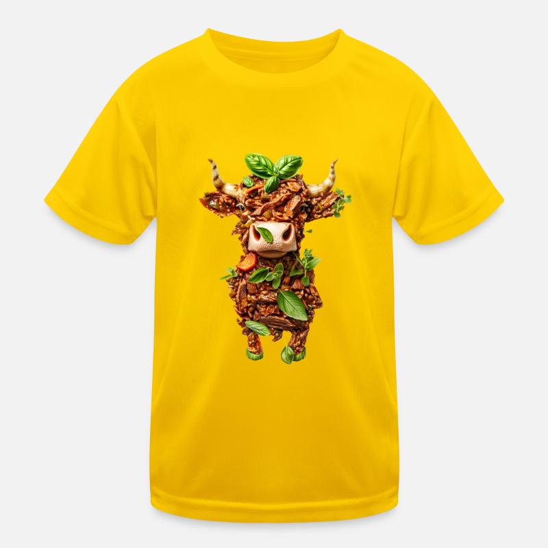 Kuh Fleisch Beef Kinder Funktions-T-Shirt