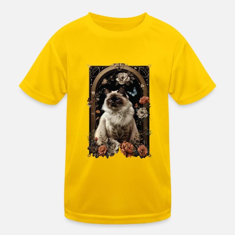 Birma-Katze Kinder Funktions-T-Shirt