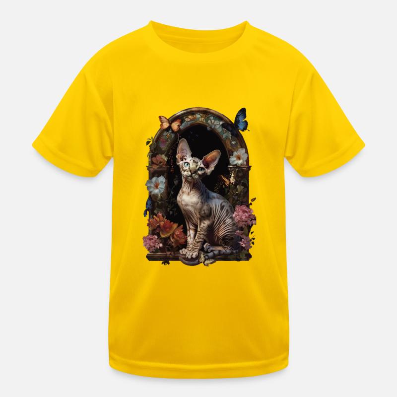 Devon Rex Katze Kinder Funktions-T-Shirt