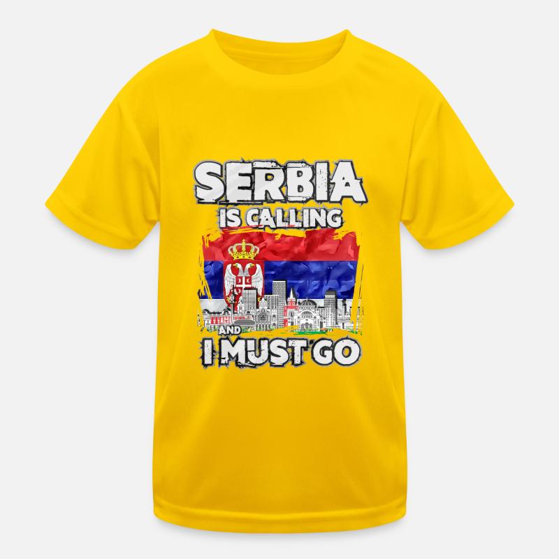 Serbie T-shirt sport Enfant