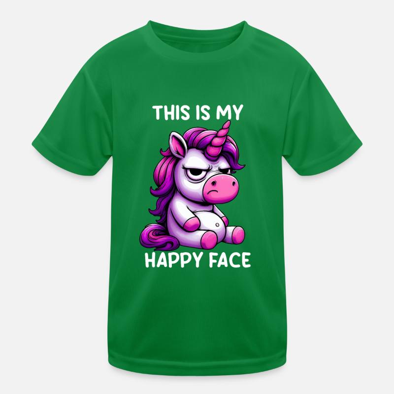 C’est mon visage heureux T-shirt sport Enfant