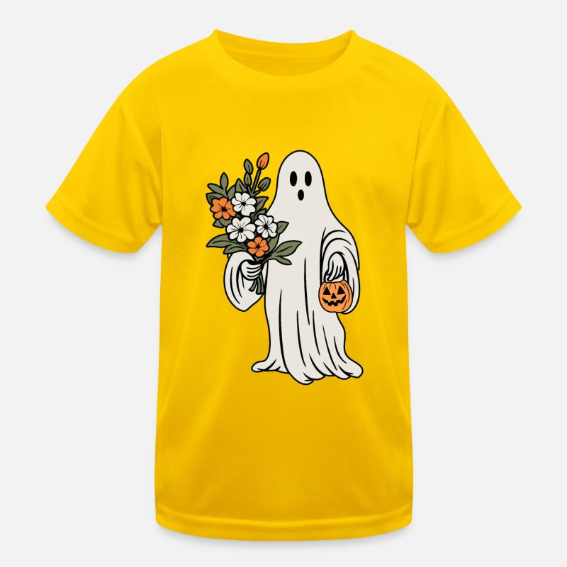 Fantôme avec des fleurs T-shirt sport Enfant