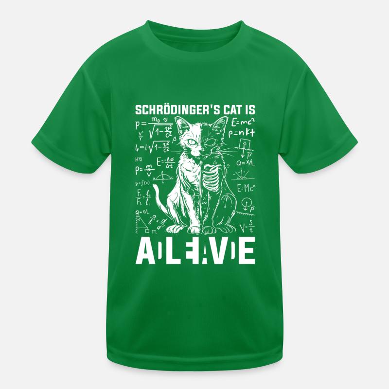 Schrödinger's Cat Is Dead and Alive Kids Functional T-Shirt