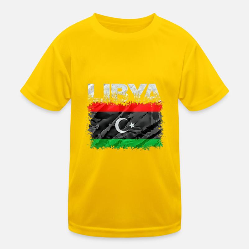 Libyen Kinder Funktions-T-Shirt