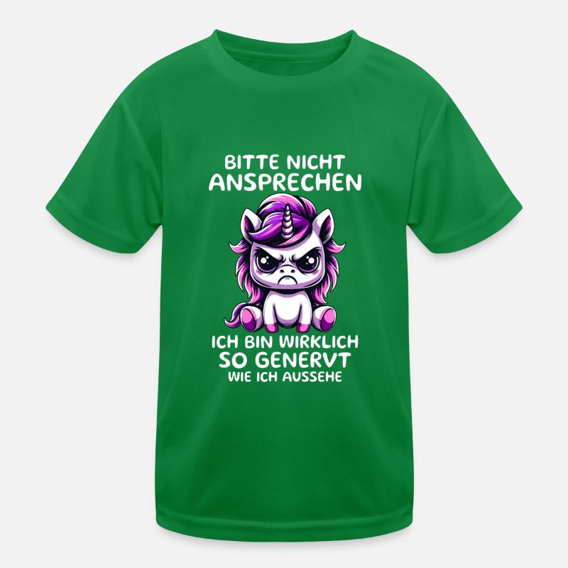 Bitte Nicht Ansprechen Ich Bin Wirklich Genervt Kinder Funktions-T-Shirt