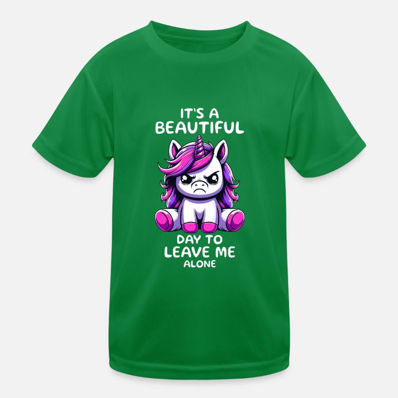 Its A Beautiful Day To Leave Me Alone Kids Functional T-Shirt