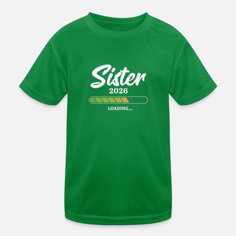 Sister Loading 2026 Kinder Funktions-T-Shirt