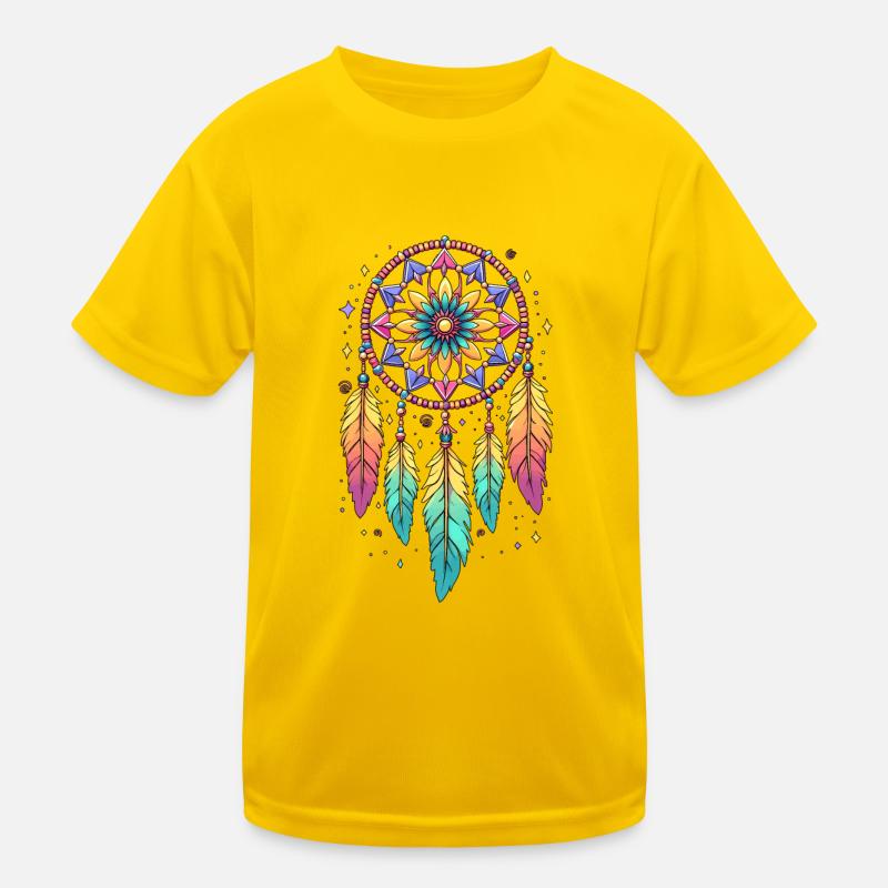 Boho Traumfänger Kinder Funktions-T-Shirt