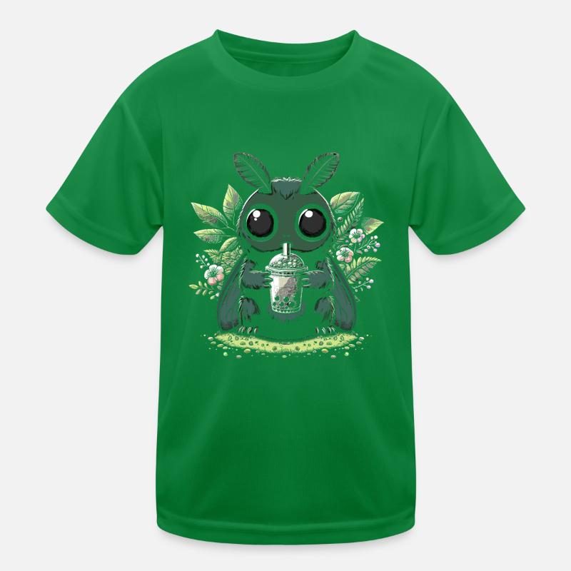 Mothman Bubble Tea Kids Functional T-Shirt