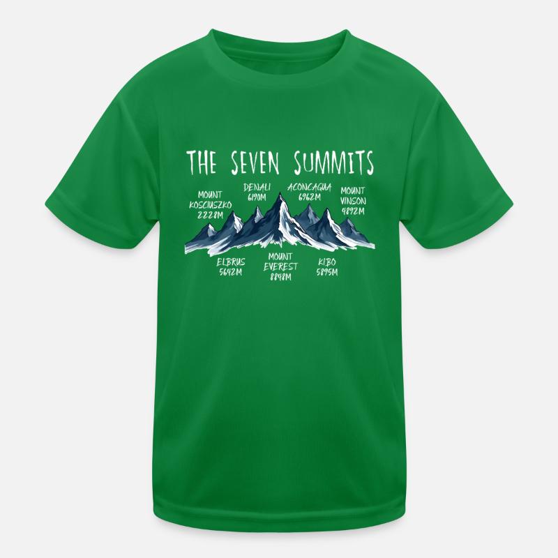 Seven Summits Kosciuszko Kids Functional T-Shirt