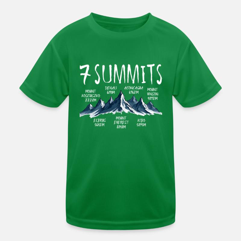 7 Summits Kosciuszko Kids Functional T-Shirt