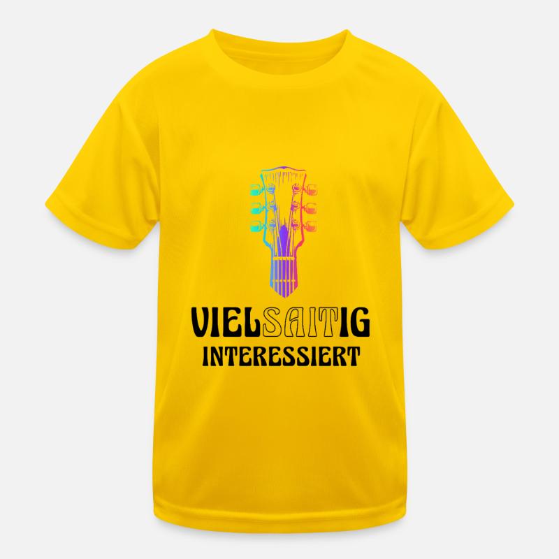 Guitar multi-stringed interested Kids Functional T-Shirt