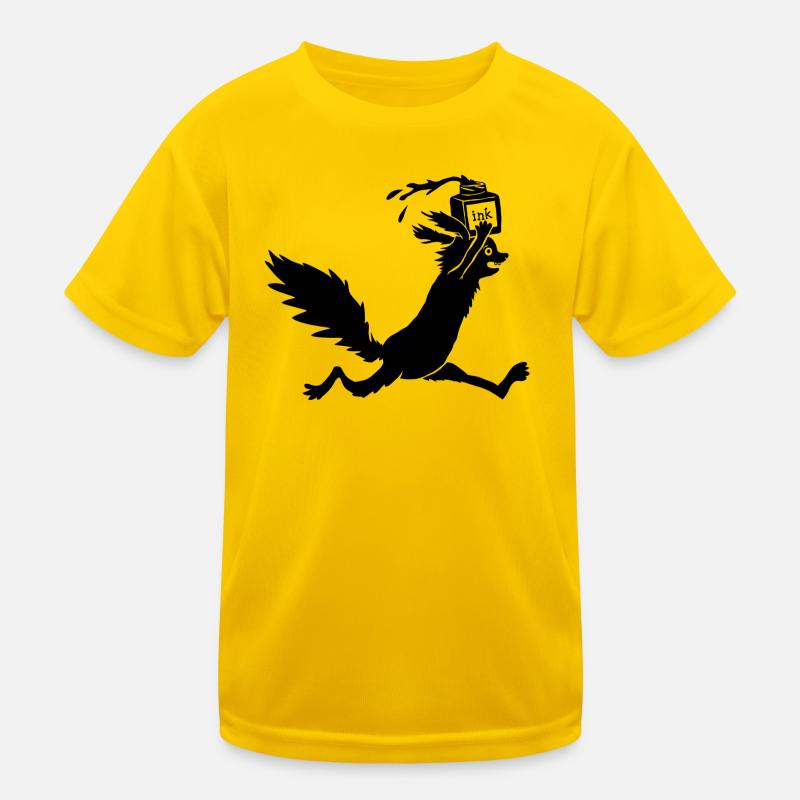 Eichhörnchen Tusche Kinder Funktions-T-Shirt