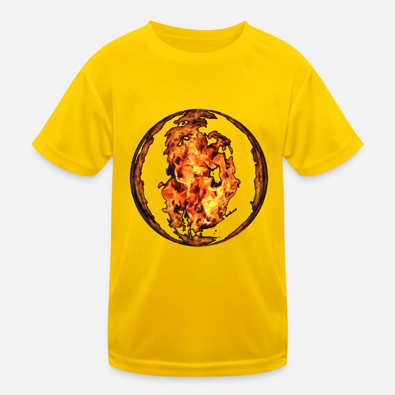 Feu Boule de verre T-shirt sport Enfant