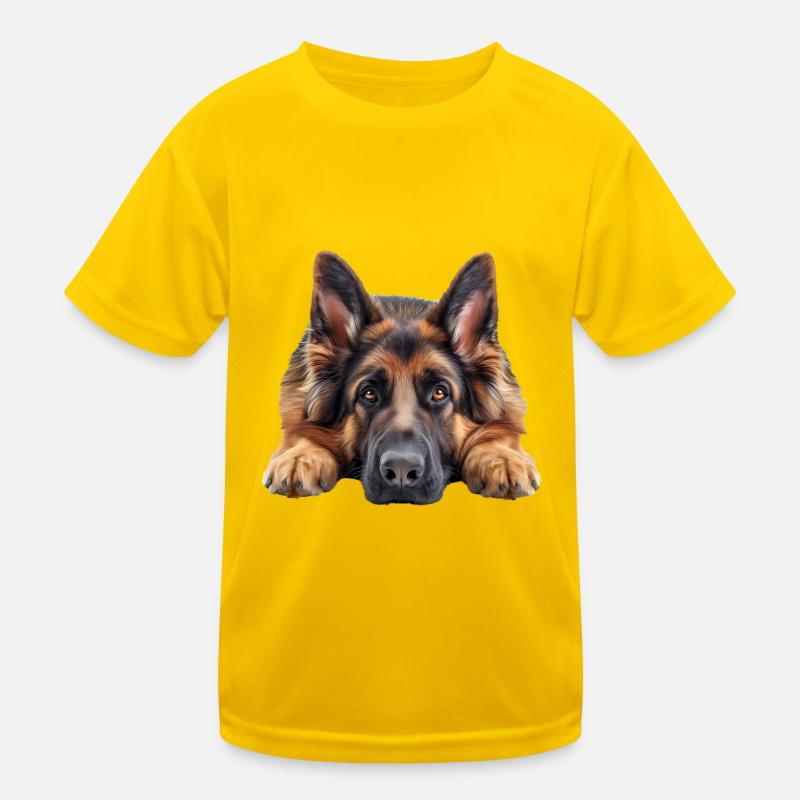 German Sheperd Kinder Funktions-T-Shirt