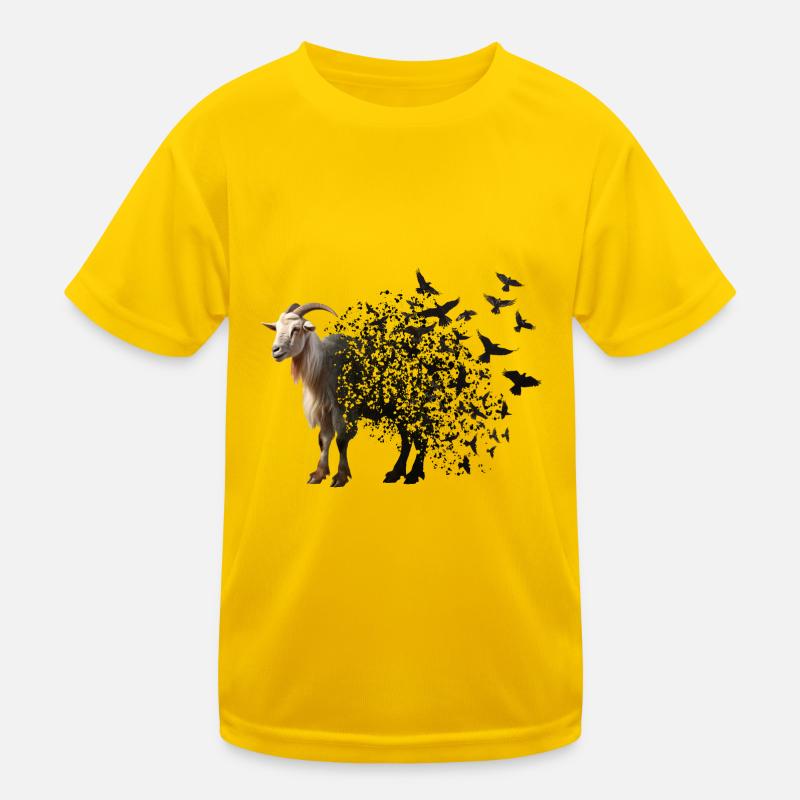 Ziege Kinder Funktions-T-Shirt