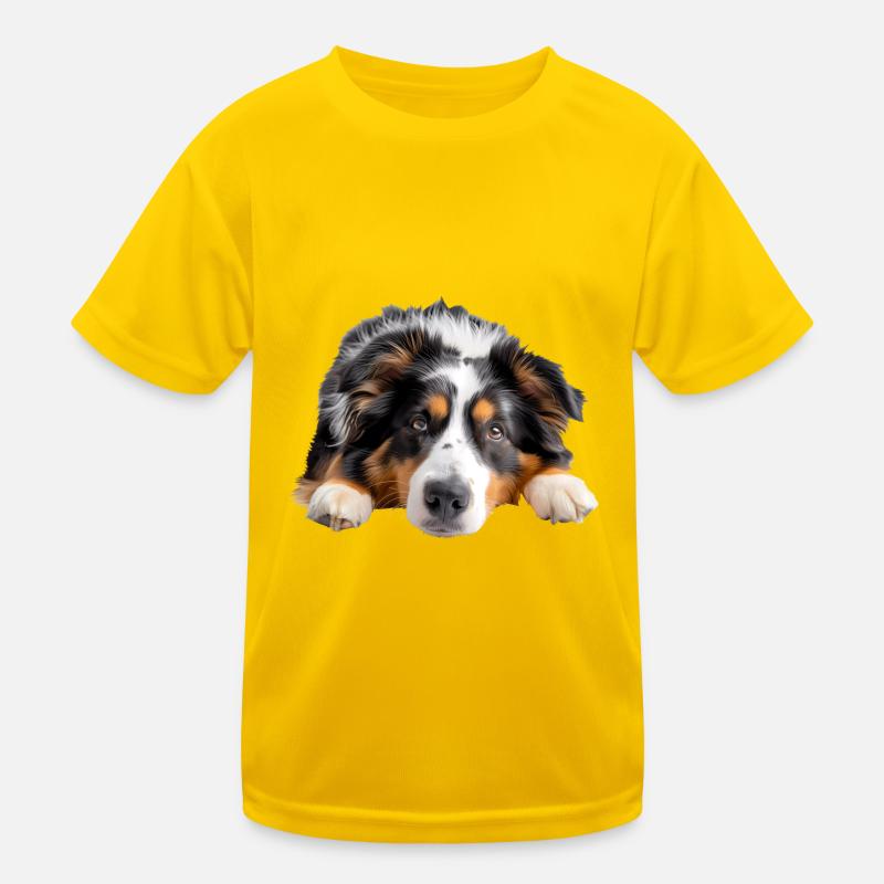 Australian Sheperd Kinder Funktions-T-Shirt