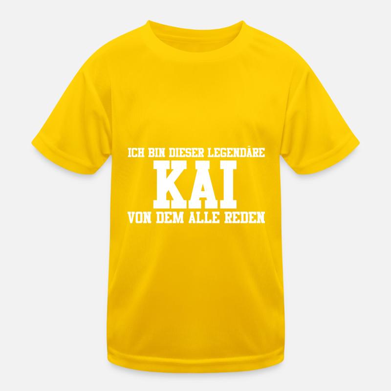 Kai Name Design Kinder Funktions-T-Shirt