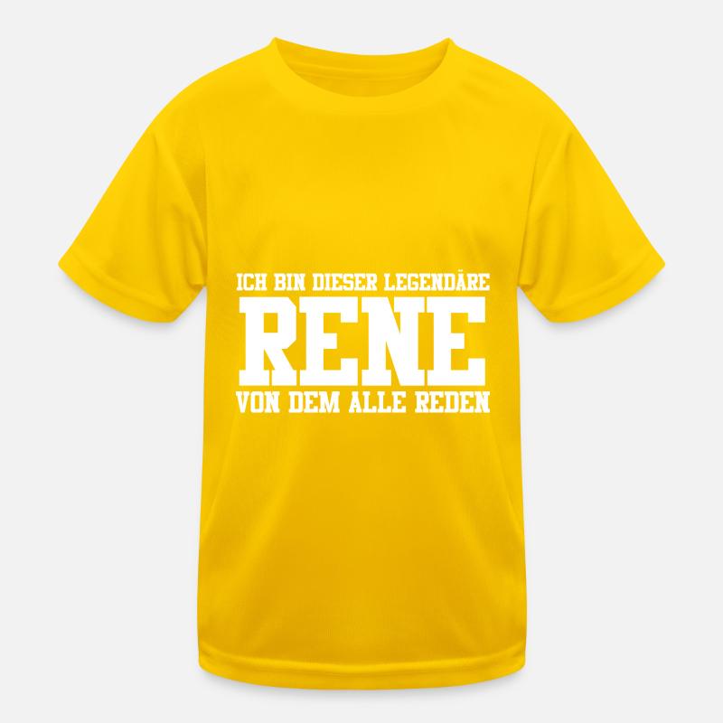 Rene Name Design Kinder Funktions-T-Shirt