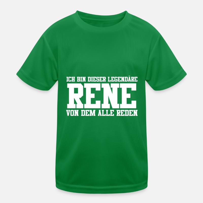 Rene Name Design Kinder Funktions-T-Shirt