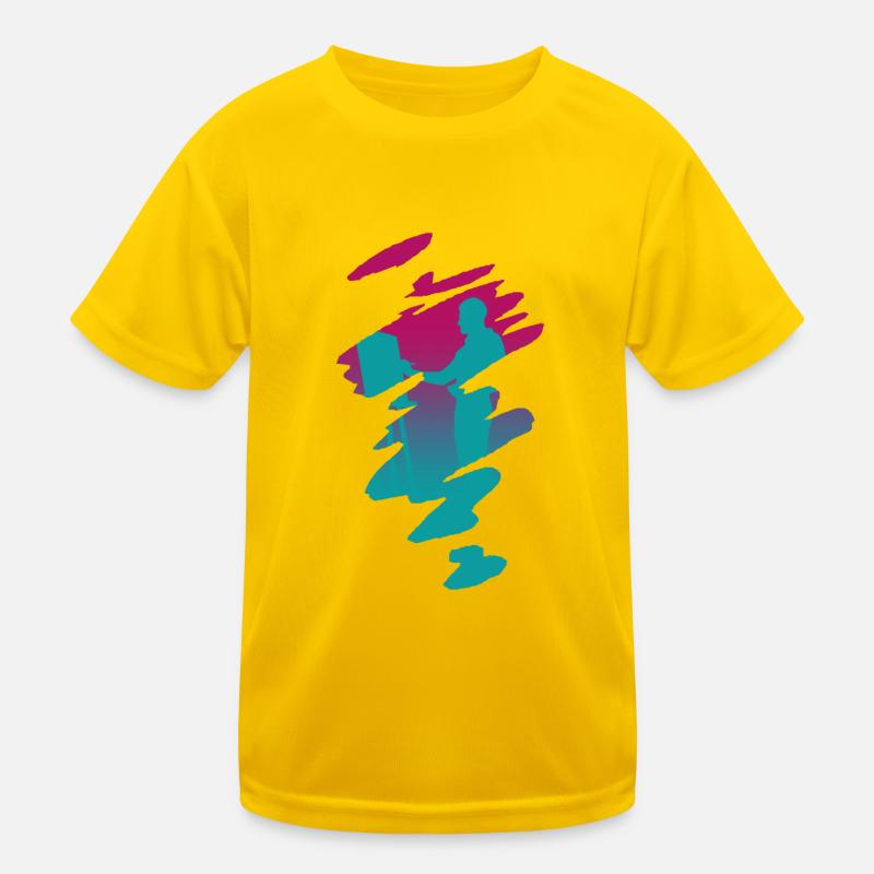 Painter at art - Maler bei der Kunst Kinder Funktions-T-Shirt