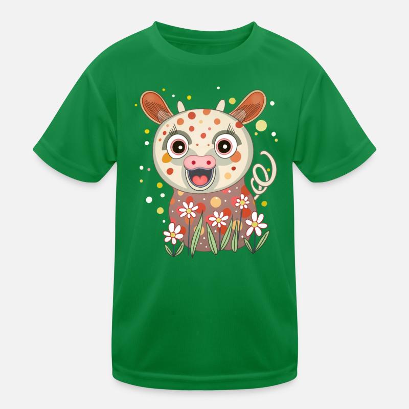 petit cochon dans le pré T-shirt sport Enfant