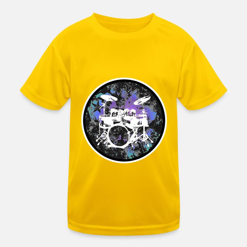 Percussion - Kids Functional T-Shirt - egg yellow