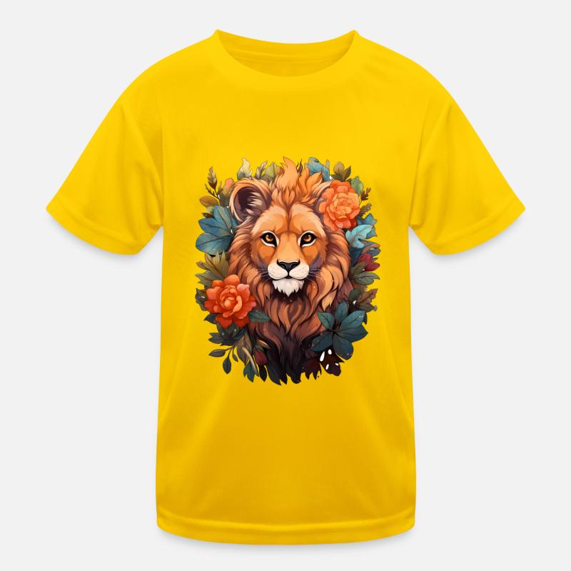 Löwe Kinder Funktions-T-Shirt