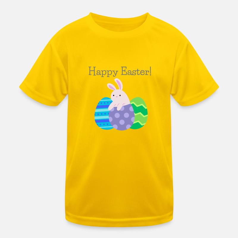 Frohe Ostern Kinder Funktions-T-Shirt
