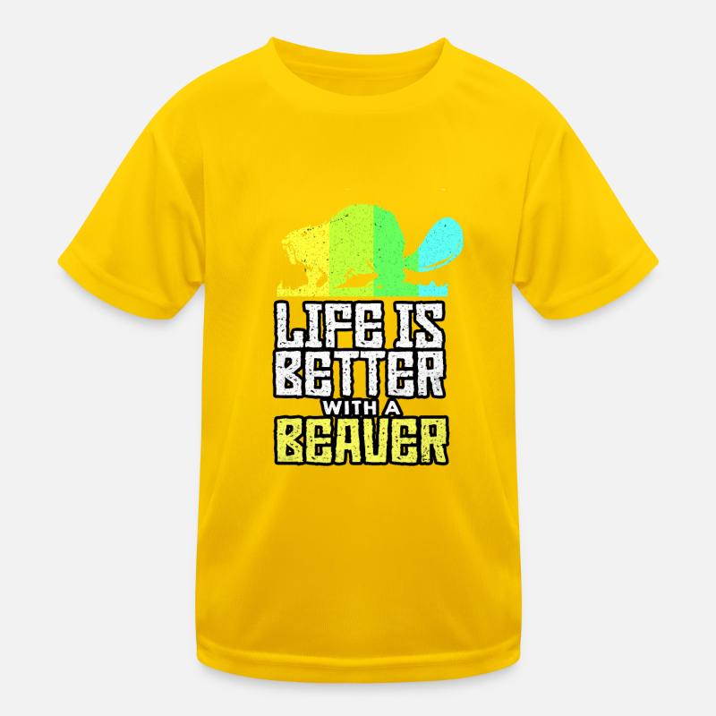 Biber Kinder Funktions-T-Shirt