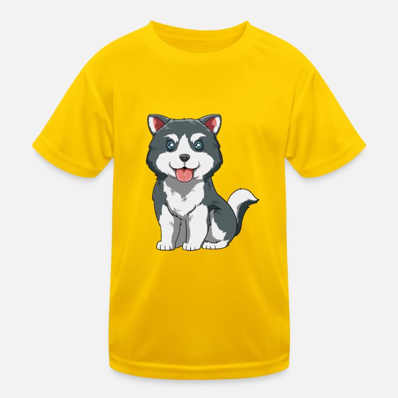 Husky chiot T-shirt sport Enfant