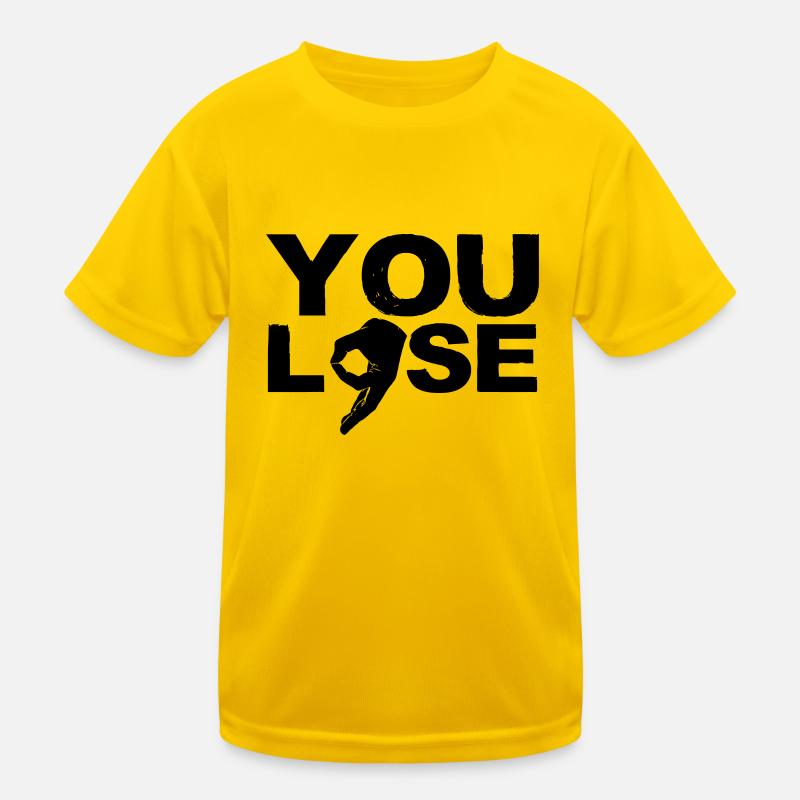 Vous perdez propre jeu avaient l'air cercle de trous Bongo polisson T-shirt sport Enfant
