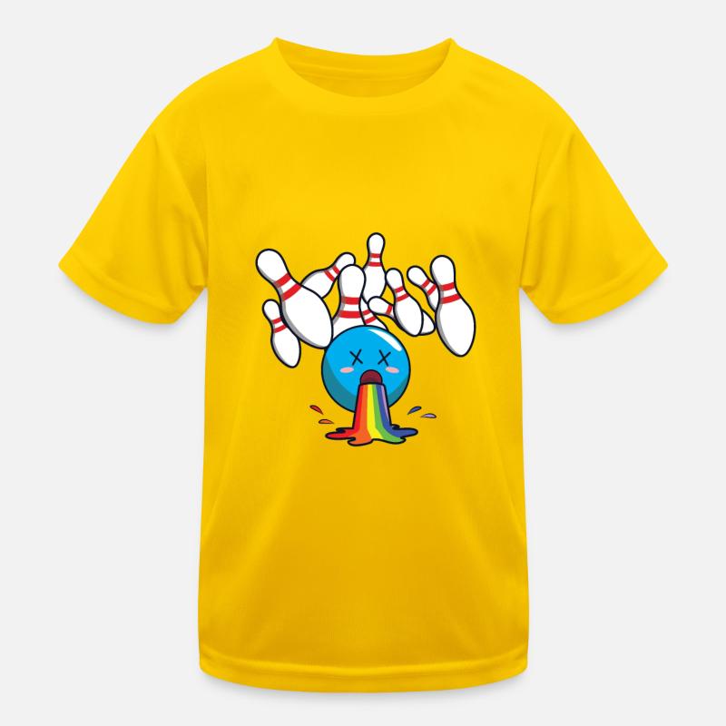 Bowling bowling rainbow Kids Functional T-Shirt