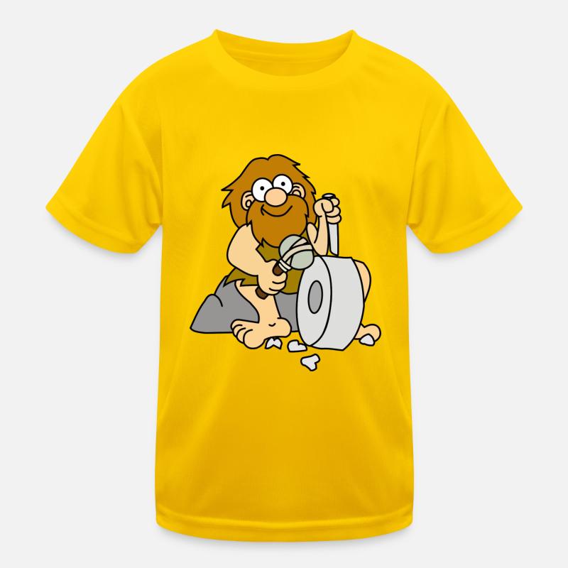 neanderthal cave man caveman steinzeit10 Kids Functional T-Shirt