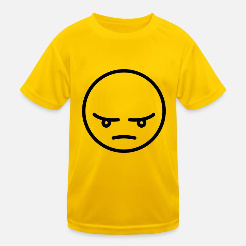Wütender Smiley Geschenk Idee Kinder Funktions-T-Shirt