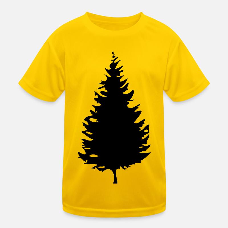 if shade outlined, nature, silhouette, forest, Kids Functional T-Shirt
