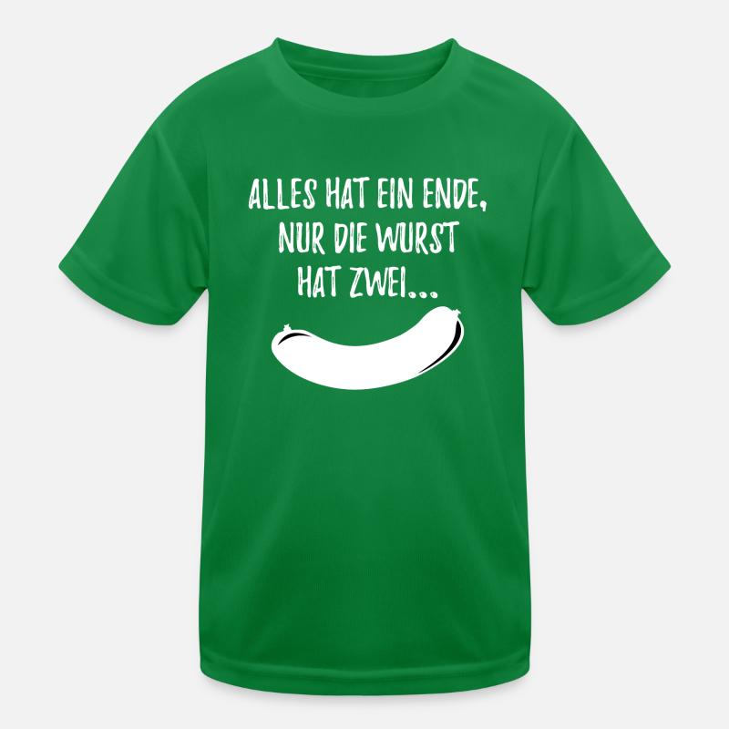 Alles Wurst weis Kinder Funktions-T-Shirt
