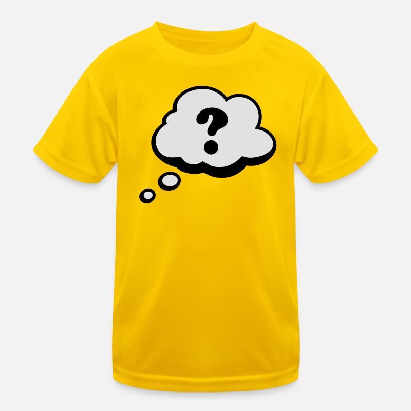 Comic Sprechblase Fragezeichen Kinder Funktions-T-Shirt