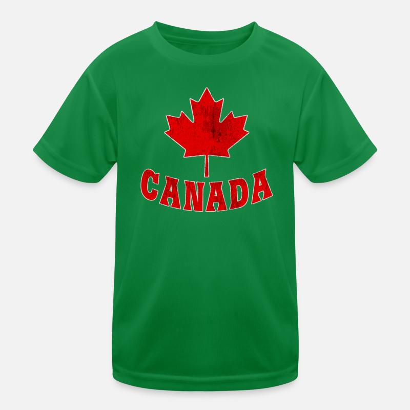 Canada / Cadeau / Feuille d’érable / Idée cadeau T-shirt sport Enfant