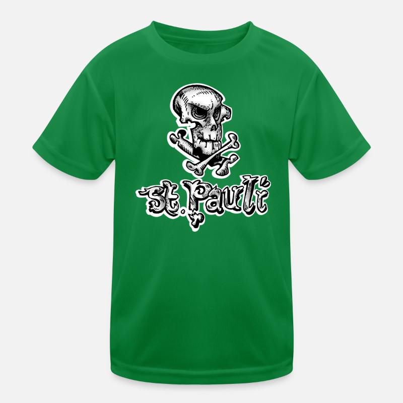 St Pauli Skull Graffiti Kinder Funktions-T-Shirt