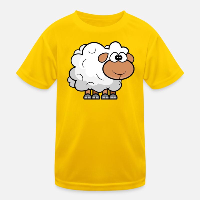 Cartoon Comic Sheep Kids Functional T-Shirt