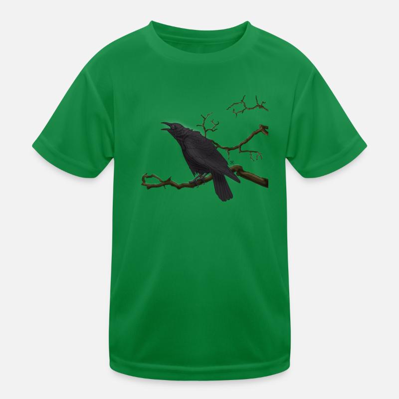 Corbeau noir T-shirt sport Enfant